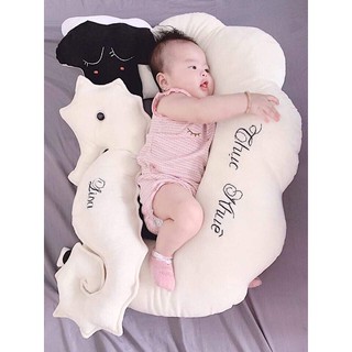 com bo gối cừu và cá ngựa k thêu ca ngựa ôm khách thêu 1tên vd (chip) gối ôm đa năng
