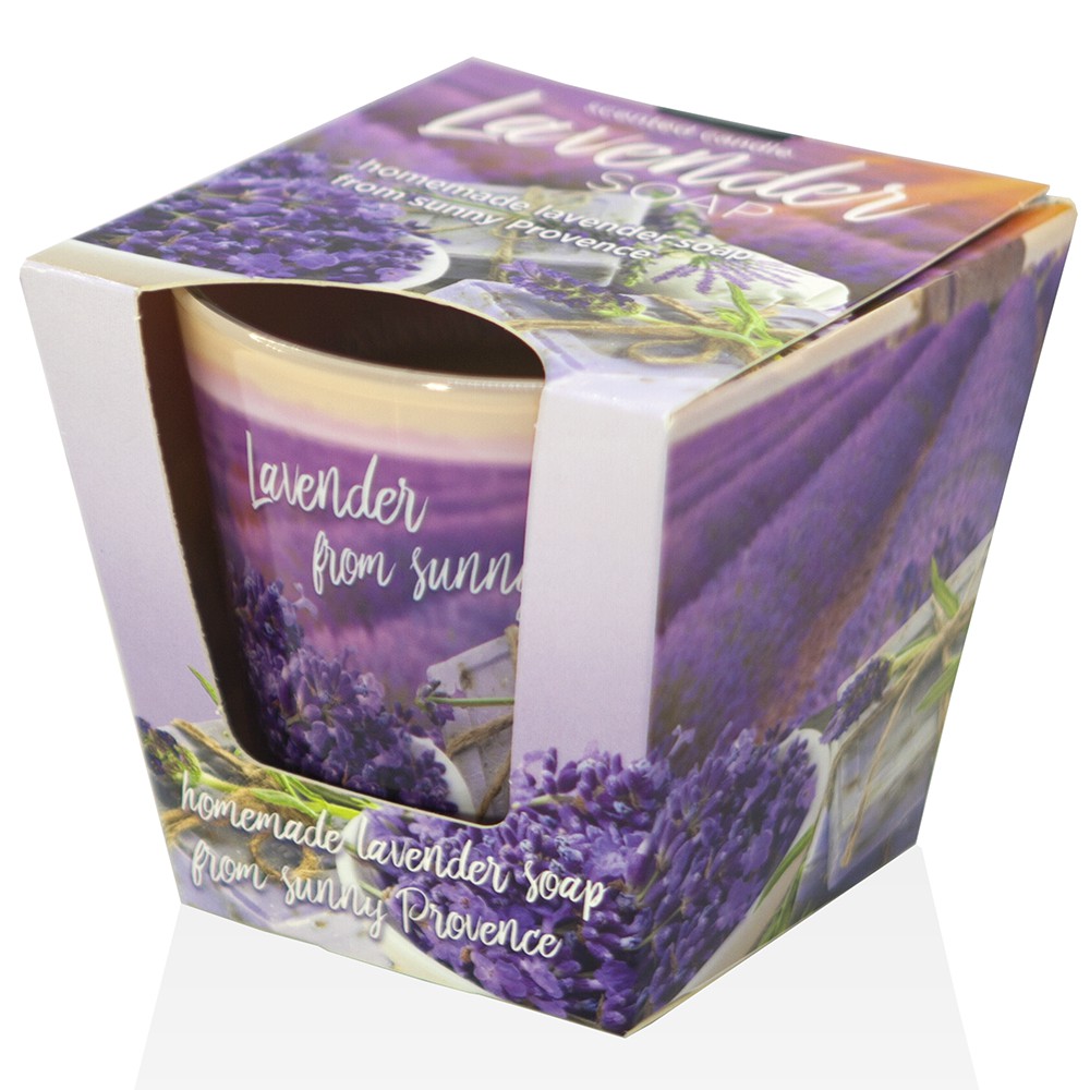 ( CÁNH ĐỒNG OẢI HƯƠNG ) Ly nến thơm tinh dầu khử mùi, tỏa hương tốt Bartek Lavender 115g Fields & Soap