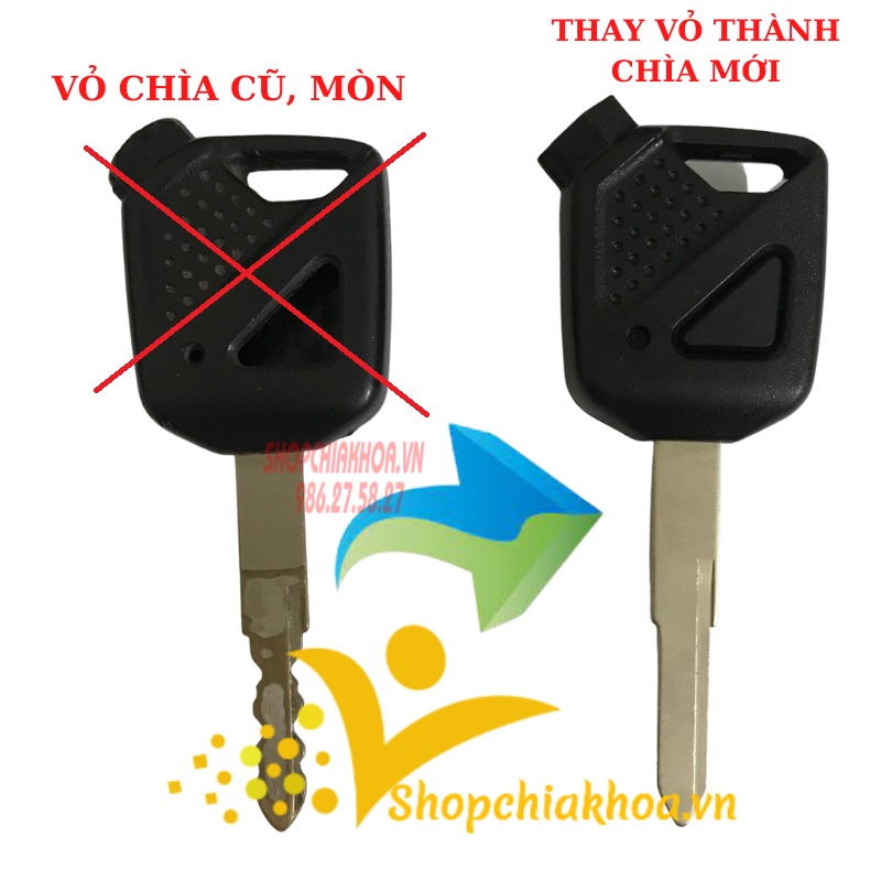 Vỏ chìa điều khiển tìm xe honda airblade, sh