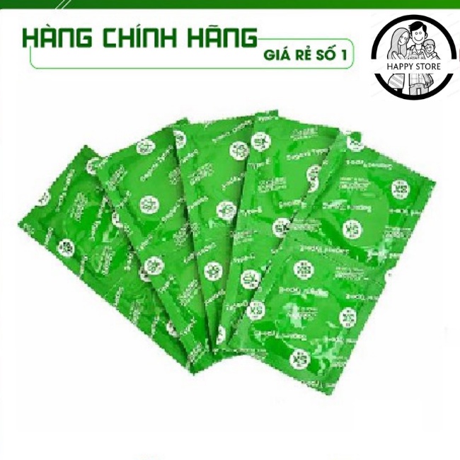 Bao Cao Su SAGAMI XTREME TYPE E GREEN - Hộp 10 Cái -  Siêu Mỏng, Có Gân Gai, Một Lần Thắt - Nhập Khẩu Nhật [Chính Hãng]