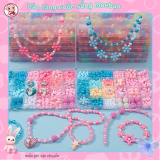 Bộ xâu vòng hạt cườm 24 ô cho bé gái bg04