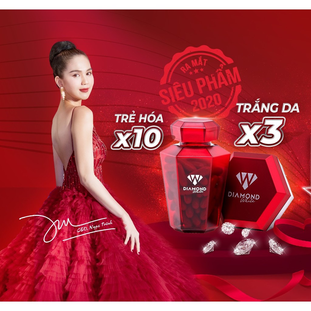 Diamond White Viên uống trắng da Ngọc Trinh 2020 - không code | BigBuy360 - bigbuy360.vn