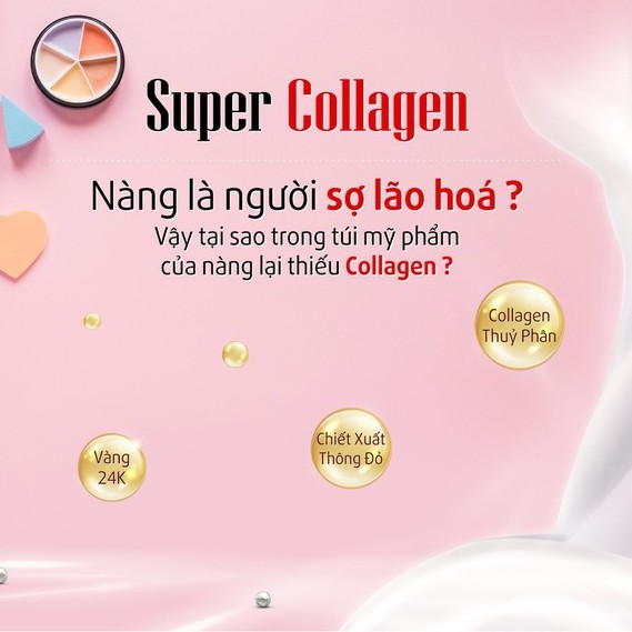 Super Collagen Linh Hương Chống Lão Hóa làm mờ vết nhăn khiến da căng mịn màng tươi trẻ 10ml