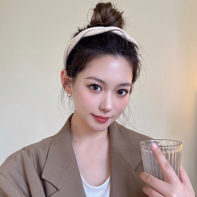 Băng Đô Da Bện Chống Trượt Thời Trang Cho Nữ