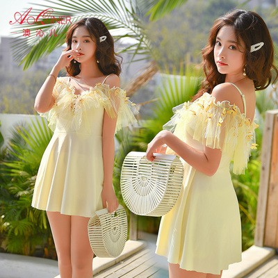 Áo tắm nữ dạng váy che bụng có quần 140520 (Hàng oder chuẩn hình 100%) | BigBuy360 - bigbuy360.vn