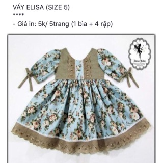 Rập váy bé gái