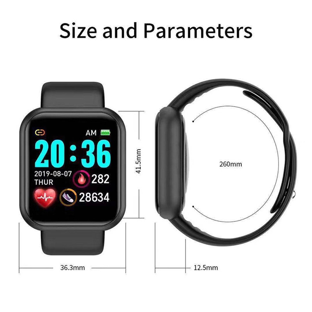 Đồng Hồ Thông Minh Y68 D20 Kết Nối Bluetooth PK T900 X8 MAX W27 W37 T600 M6 X7 P8 Và Phụ Kiện