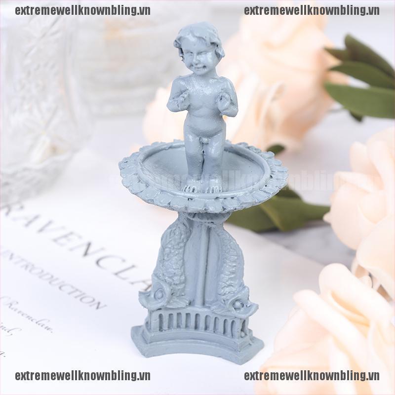 [extremewellknownbling.vn]1:12 Dollhouse Miniature Garden Statue Ornament Mini Boy Statue Garden Decor Toy