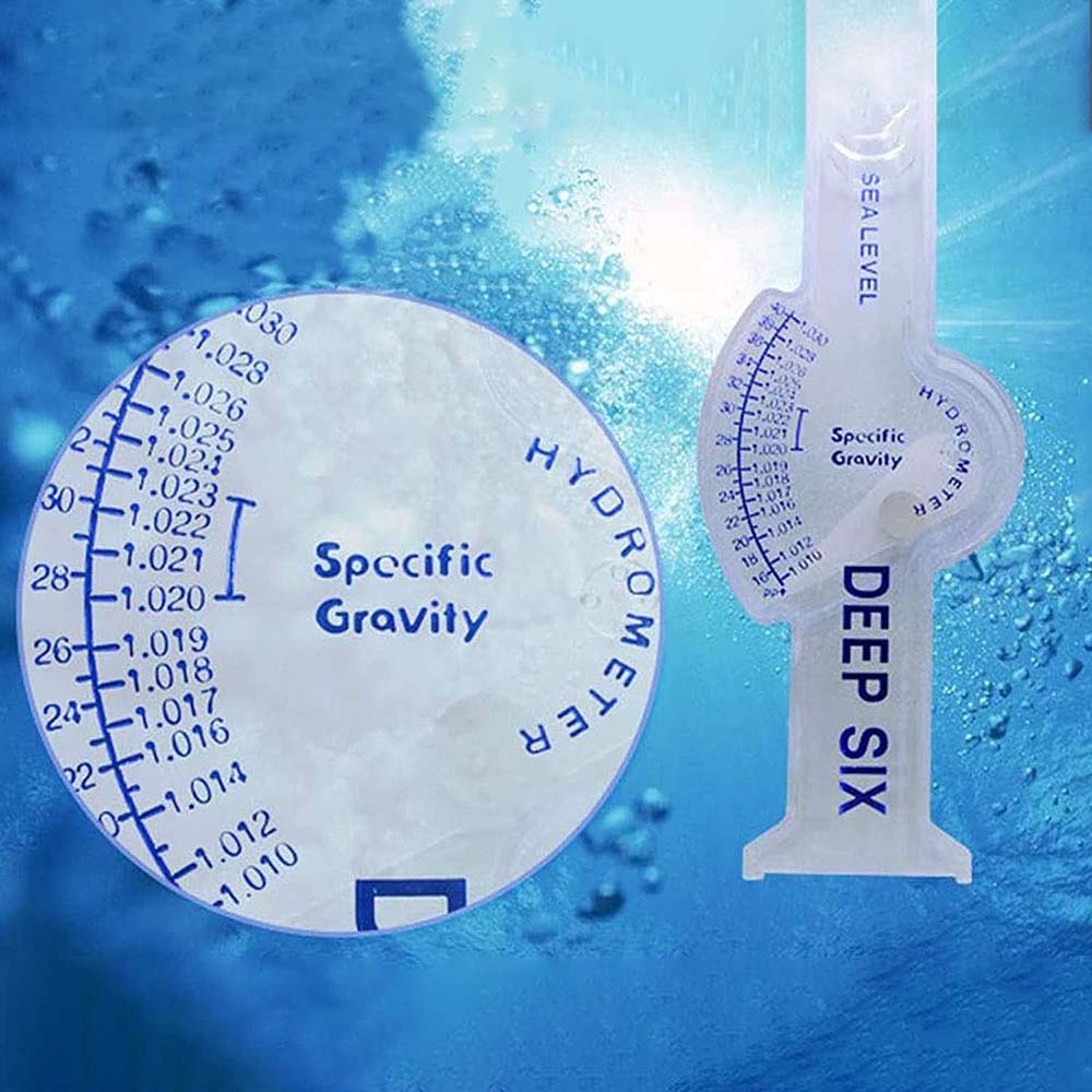 AQUARZOO Aquarium Hydrometers Marine Salinity Meter Saltwater Tester