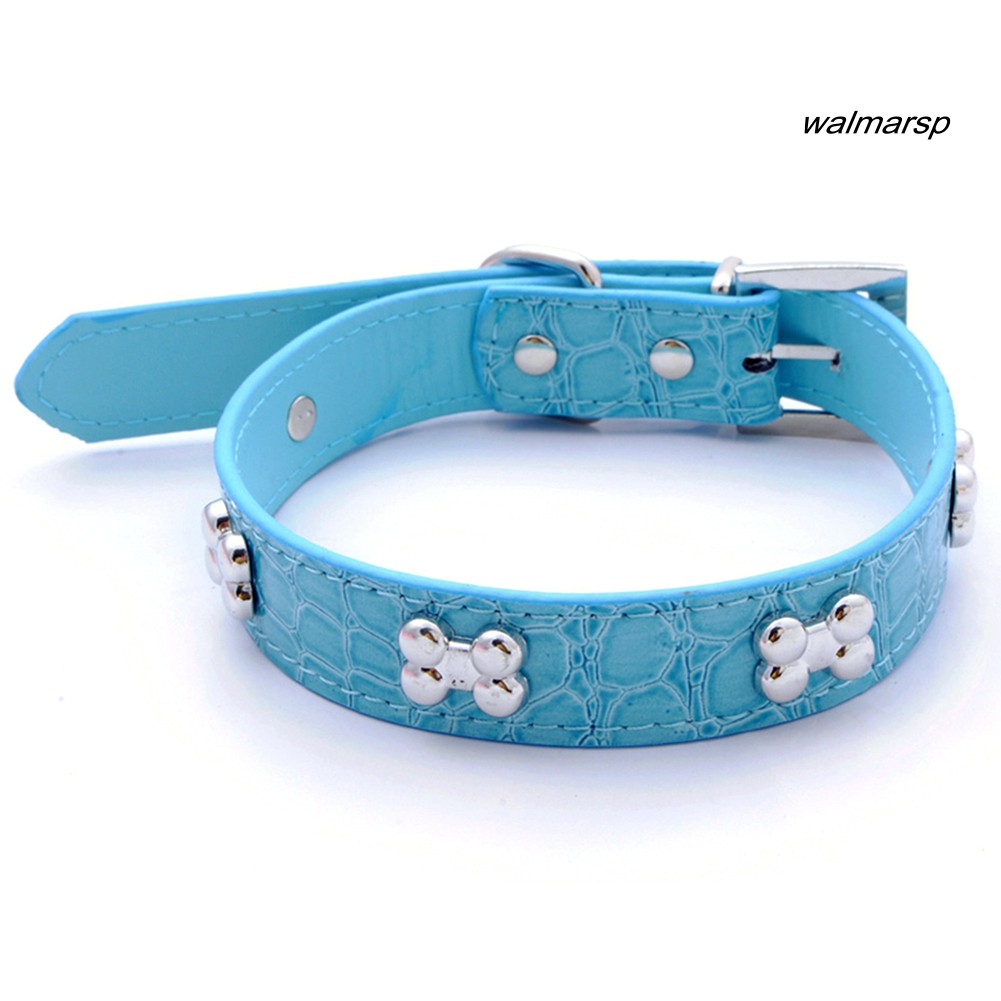 Vòng cổ giả da họa tiết xương đáng yêu dành cho thú cưng