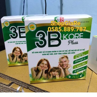 3B kore pluss bổ sung vitamin bồi bổ sức khỏe, nâng cao thể trạng, hỗ trợ kén ăn, người suy nhược, bị lao lực, mất ngủ