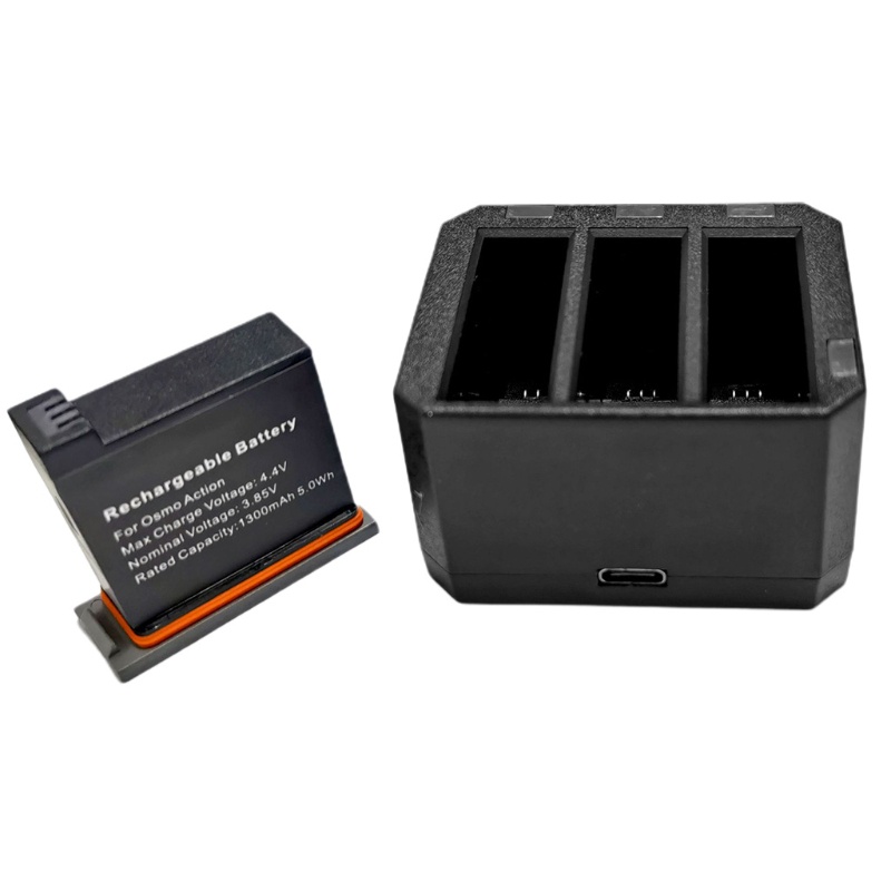 Hộp Sạc Nhanh 3 Pin Tương Thích Với Máy Ảnh Sony-Action