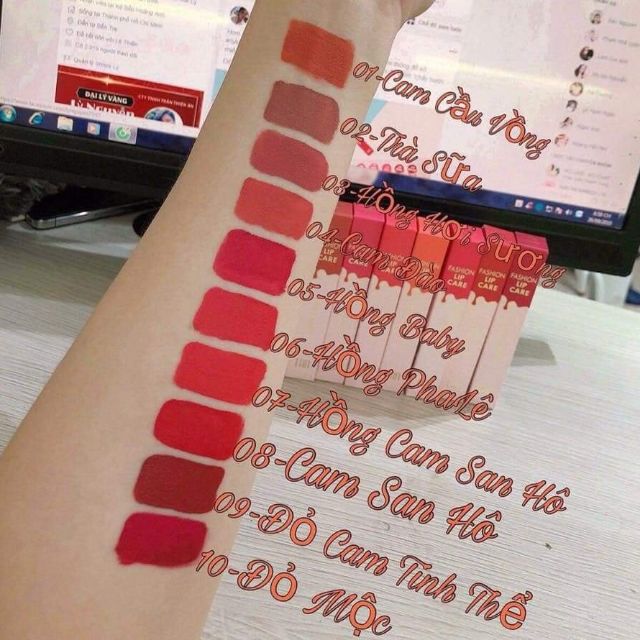[HÀNG CHÍNH HÃNG100%] Son Lua kéo tơ _ full màu