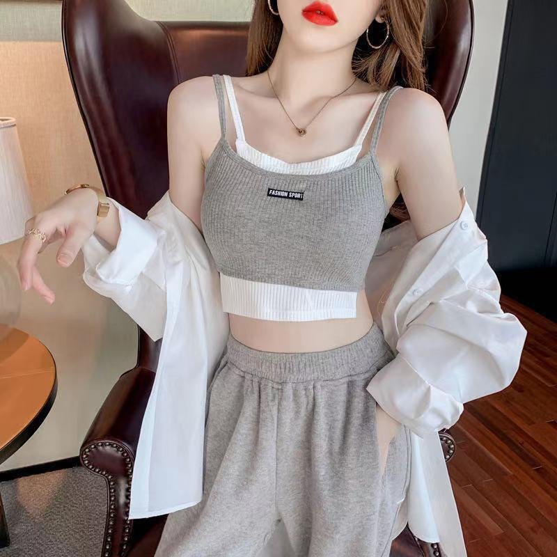Áo bra 2 dây nữ đẹp đệm mỏng - Áo ngực không gọng 2 lớp phong cách croptop cực xinh VALICA B7711