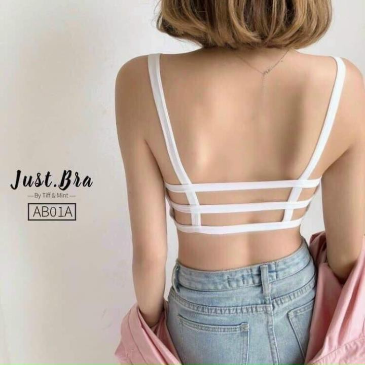 Áo Bra Học Sinh, Áo Bra 3 Dây Có Thể Tháo Rời Lót, Áo Xinh Bé Gái Free Size Dưới 55kg  ཾ