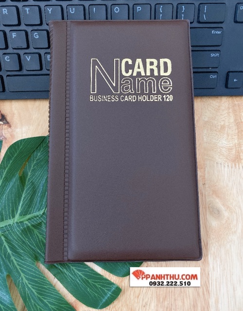 SỔ DA ĐỰNG DANH THIẾP, THẺ NAMECard ( Nâu , đen , xanh dương)