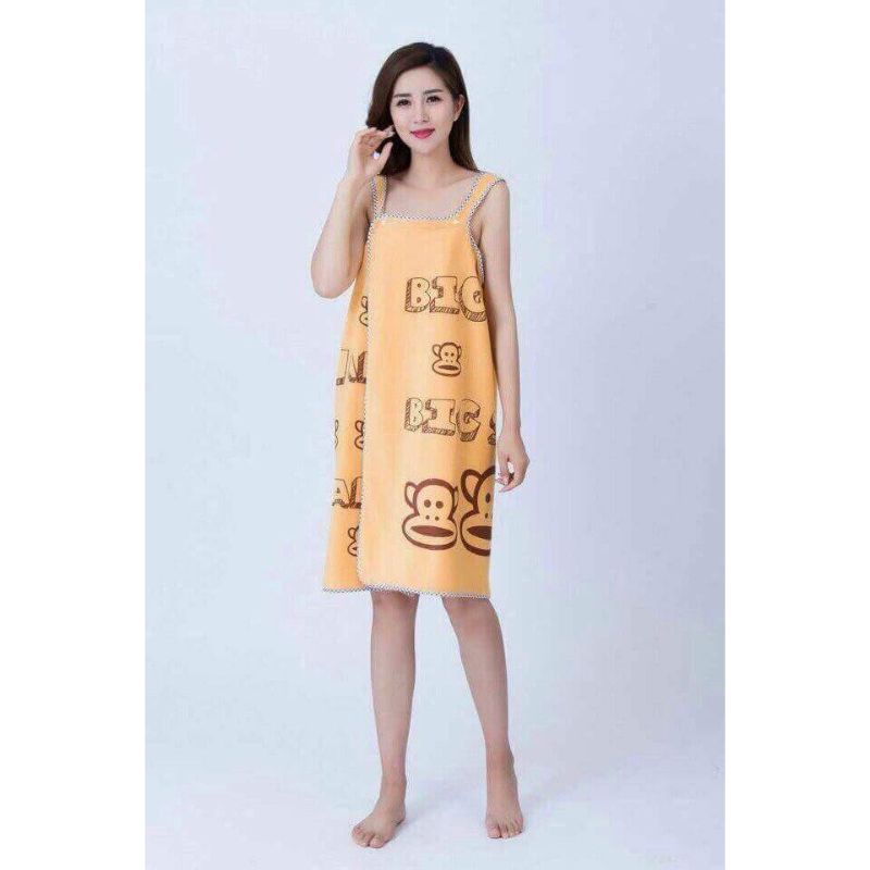 Khăn tắm áo choàng nữ tiện lợi ( xanh, hồng, tím, vàng) nhắn shop chọn màu nhé