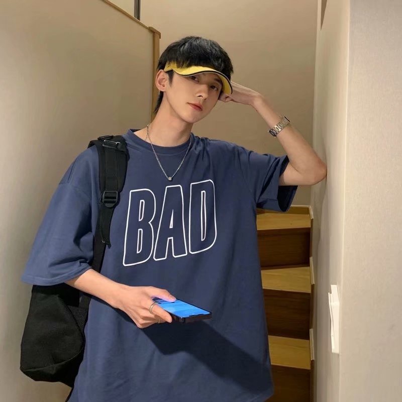 Áo Thun Tay Ngắn Dáng Rộng Phong Cách Hip Hop Thời Trang Mùa Hè Mới Cho Nam 2021