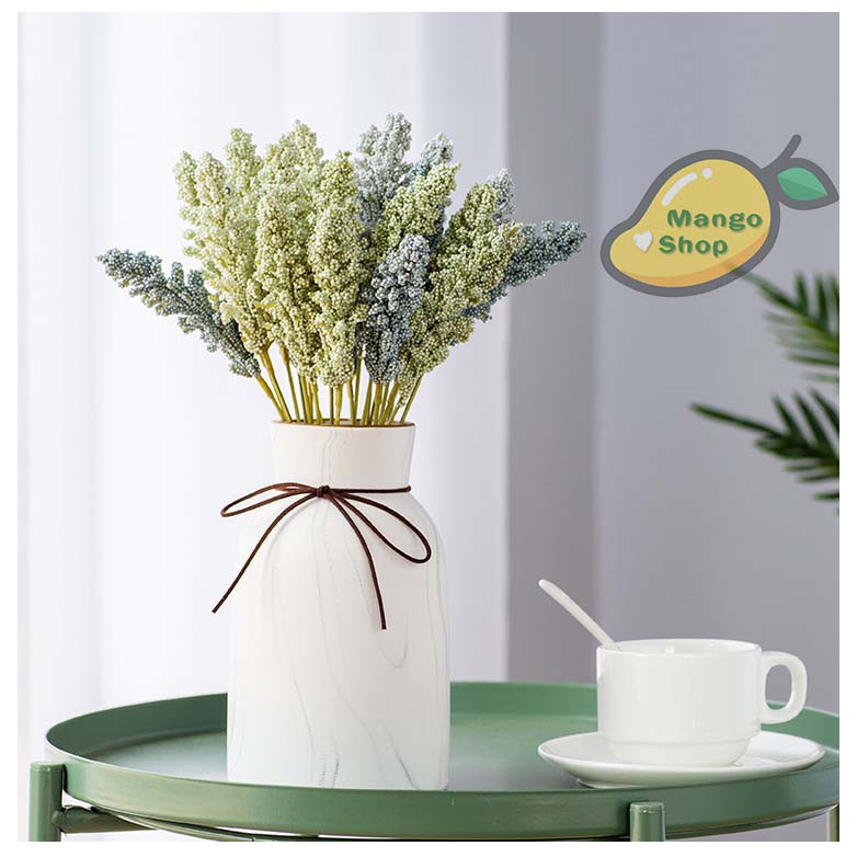 Chùm 6 cành hoa Lavender nhỏ siêu xinh decor trang trí chụp ảnh ( hoa giả hoa nhựa )