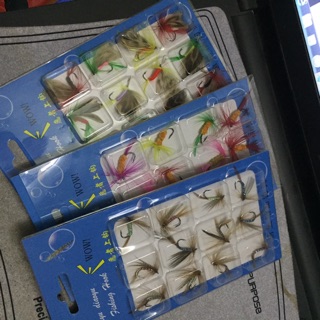 mồi fly câu cá suối 12 mồi/ vỉ