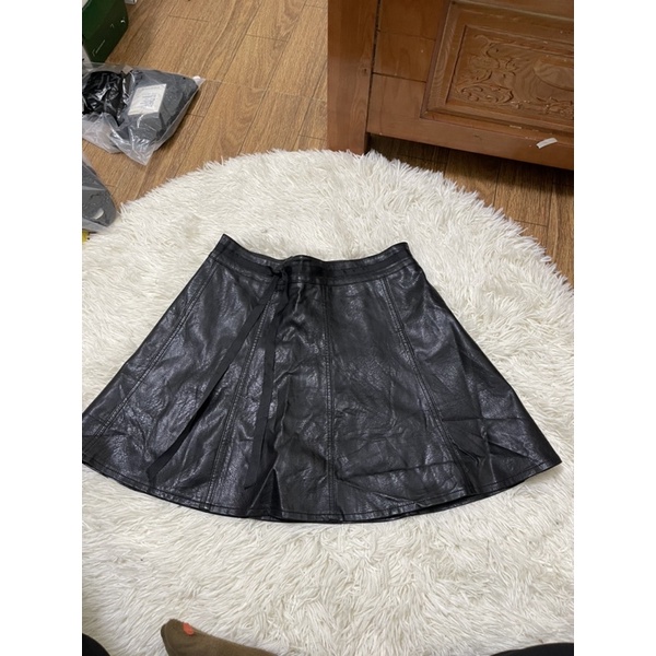 Chân váy da 2hand xịn ( hàng có lót quần ) Size L