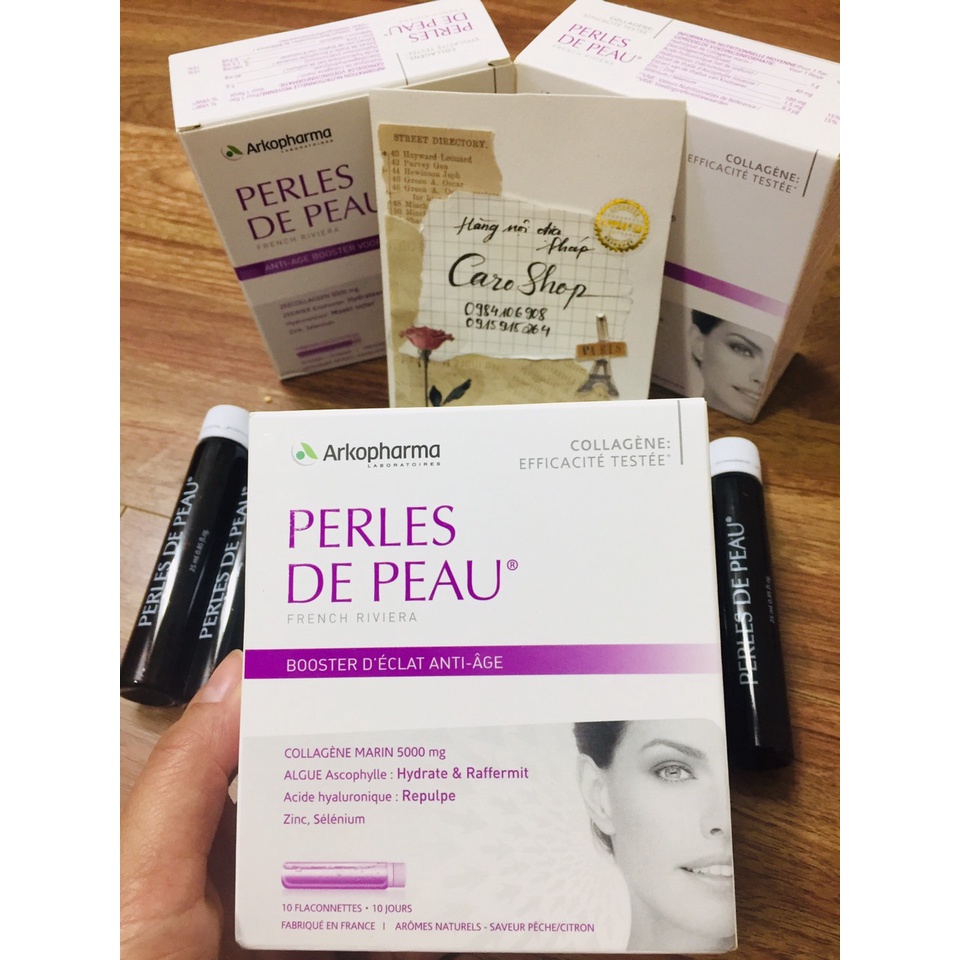 Collagen giúp đẹp da Perles de Peau Arkopharma nội địa Pháp