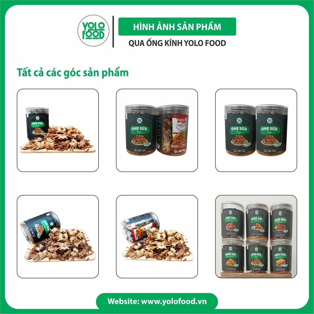 Ghẹ sữa rim gia vị hộp 250g YOLO FOOD đồ ăn vặt ngon chất lượng , ghẹ sữa xóc gia vị loại 1 giòn ngon đậm vị ATVSTP