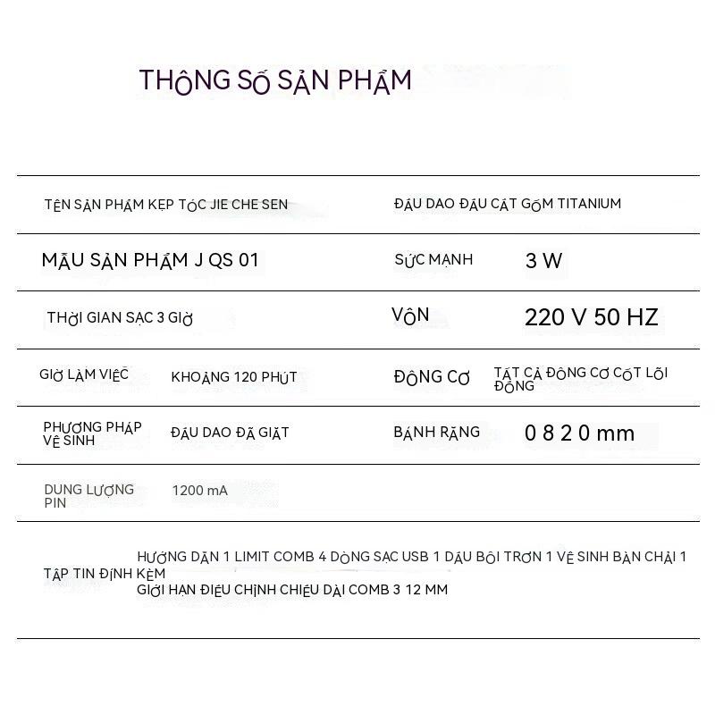 Bộ Tông Đơ Cắt Lông Cho Thú Cưng