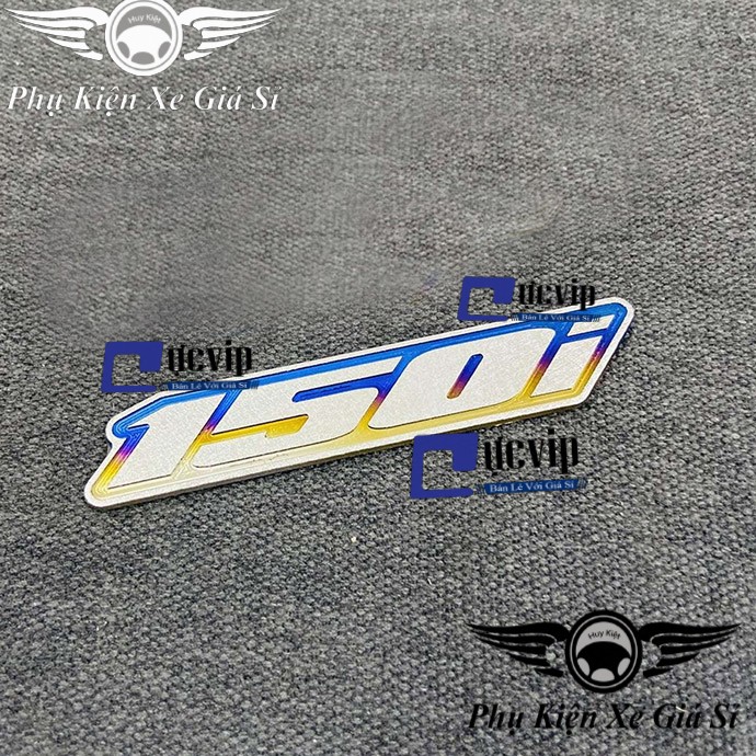Sử Dụng Cho Mọi Loại Xe - Tem Logo Chữ 150i Titan Cao Cấp