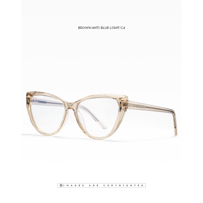 Mắt kính ZEliN gọng phẳng TR90 chống ánh sáng xanh thời trang cho nữ