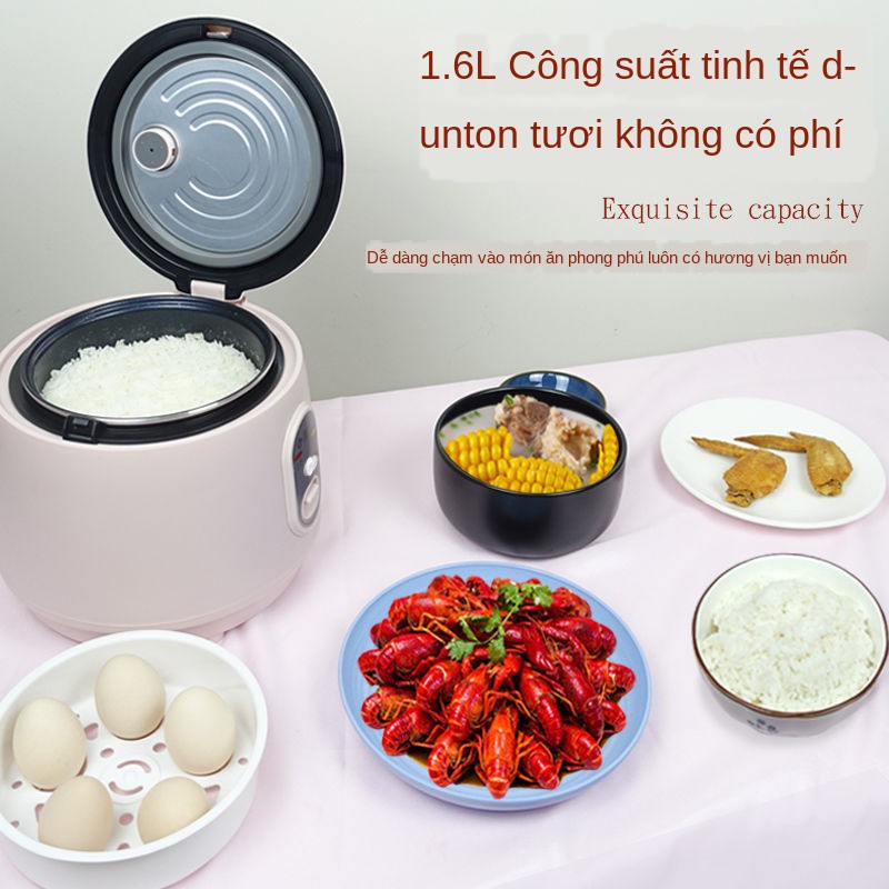 ☄♈❆Little Kitchen Bear Rice Cooker Mini Small 1-2-3 People Smart Home Đa chức năng Ký túc xá Sinh viên Nấu cơm