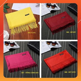 [GIÁ SỐC] Khăn Quàng Cổ CASHMERE Màu Trơn Cực Mịn Đẹp H775
