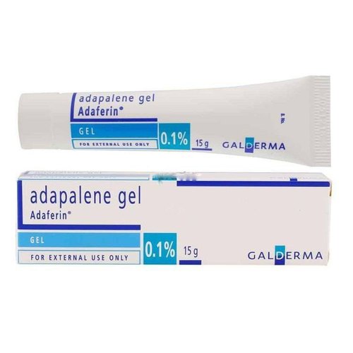 ［Án độ］Adapalene Gel 0,1% - Differin 0.1 % Giảm Mụn Ẩn Mụn Trứng Cá, Sáng Da, Mờ Thâm (15g)