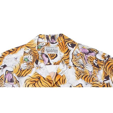 Áo Sơ Mi Tay Ngắn In Hình Hổ WACKO MARIA Plus Size Cho Nam Và Nữ