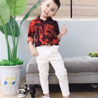 Áo Sơ mi lụa bé trai và gái