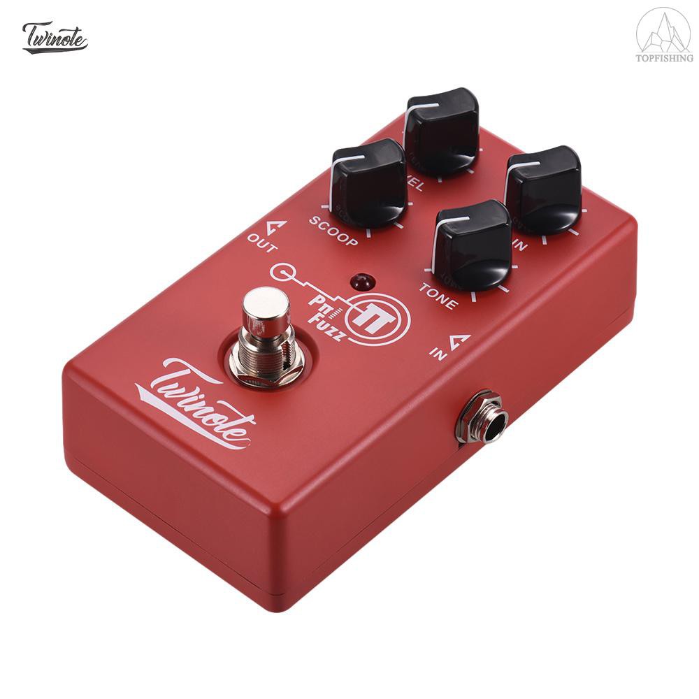 Tfh★Twinote Pπ FUZZ Analog Modern Fuzz Guitar Effect Pedal Processsor Full Metal Shell with True Bypass