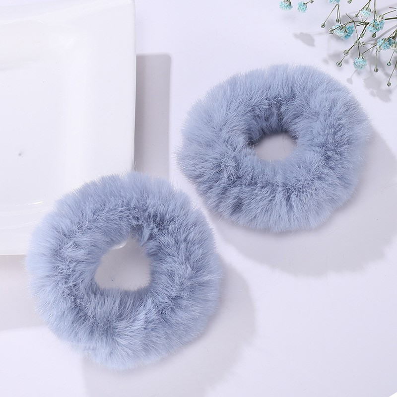 Dây Cột Tóc Lông Thú Mới Phong Cách Hàn Quốc Scrunchies Mềm Co Giãn Tốt Đơn Giản Cho Cho Nữ O2O Shop