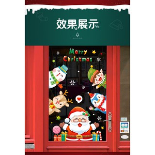decal noel dán kính 2 mặt