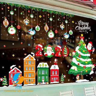 Miếng dán tường trang trí phong cách Giáng sinh độc đáo
