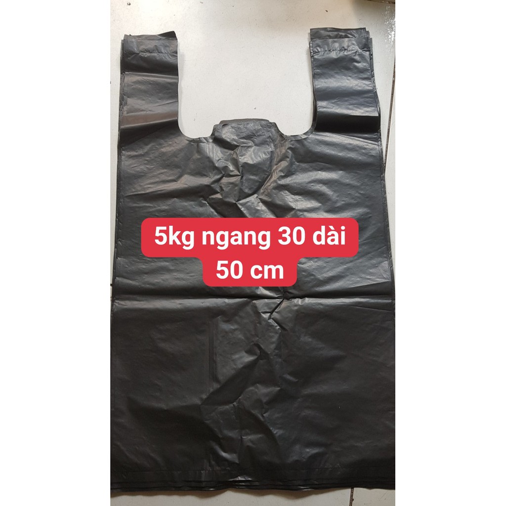 500 gram bọc nilon màu đen có quai xách Size 5 kg ,2 kg