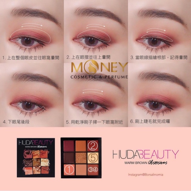 Bảng Mắt HUDA BEAUTY Obsessions Eyeshadow Palette-Warm Brown