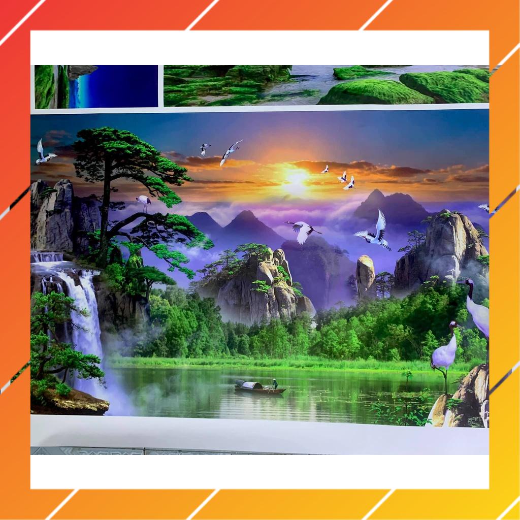 Tranh 3d dán bể cá thủy sinh (Tranh lưng)
