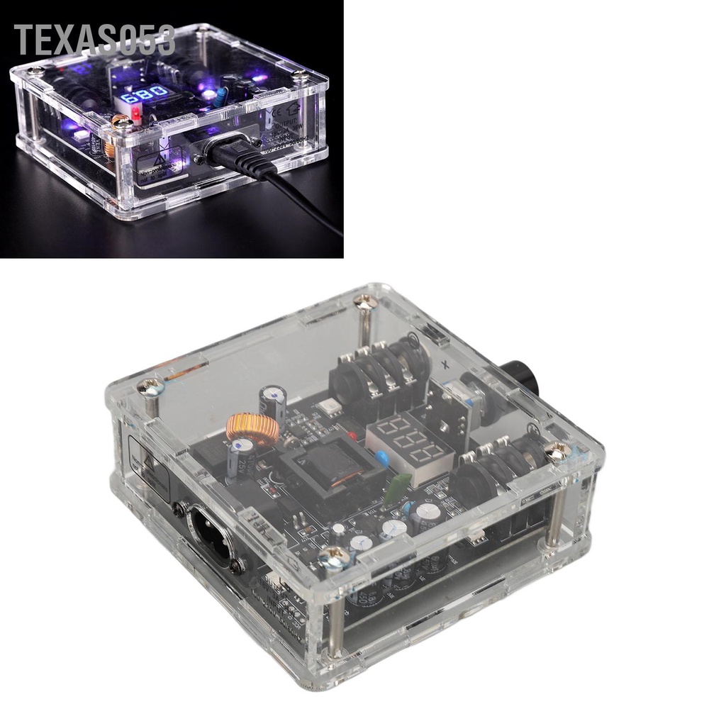 [Hàng Sẵn] Nguồn máy xăm - biến áp máy Pen LED Đầy màu sắc Trong suốt 2 chế độ 0‑18V Điện áp Màn hình kỹ thuật số 100‑230V 【Texas053】