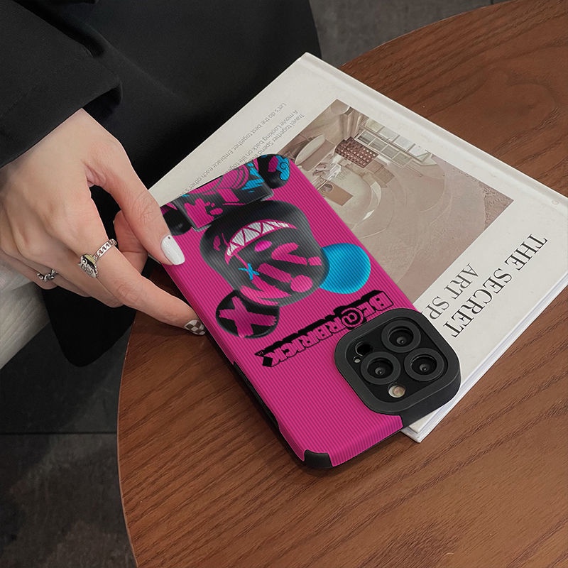 Ốp điện thoại silicon mềm hình gấu màu tím đáng yêu độc đáo cho Iphone 7 8 Plus 12 13 11 Pro Max X Xs Max Xr