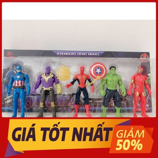 Đồ Chơi Mô Hình Siêu Nhân Cao Cấp Gồm 5 Nhân Vật Bé Yêu Thích Cao 11cm Thiết Kế Tinh Tế Hàng Đẹp