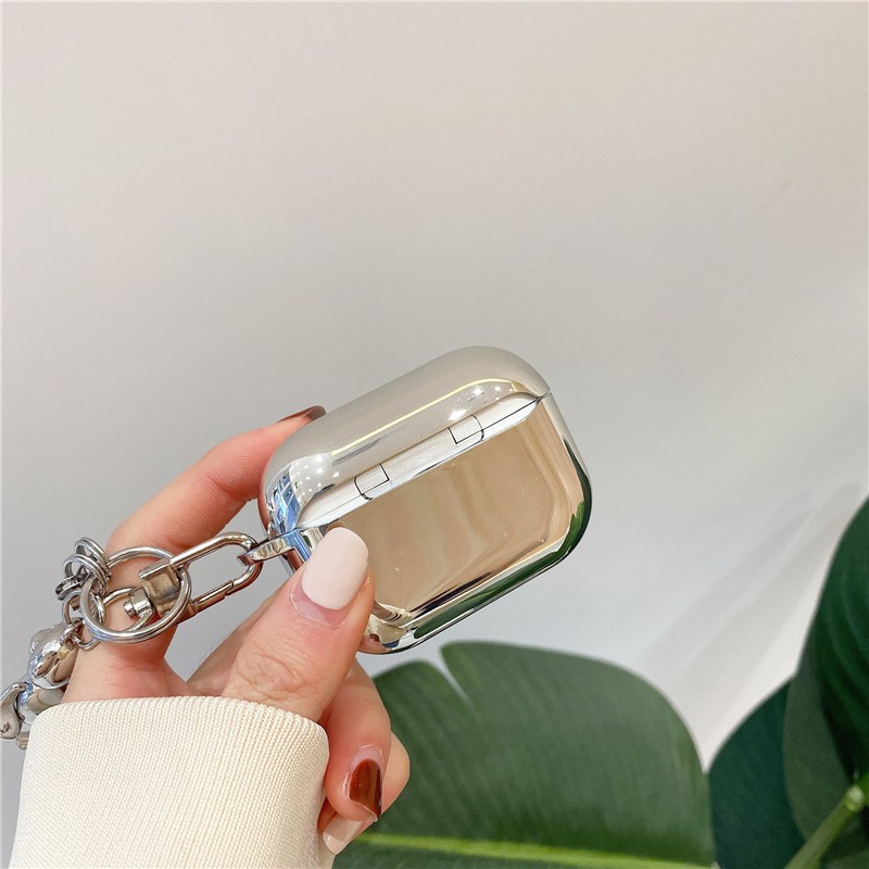 Vỏ bọc bảo vệ hộp sạc tai nghe Bluetooth mềm mạ điện họa tiết gấu Hàn Quốc cho AirPods Pro Airpods 1/2 | BigBuy360 - bigbuy360.vn