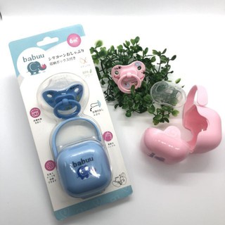 Ty ngậm chống vẩu babuu Nhật Bản có hộp cho bé
