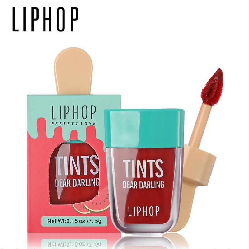 # @ Promotions1PCs LIPHOP Lâu Dài Lip Tint 6 Màu Sắc Lỏng Lipstik Batom Màu Đỏ MỘT Aardwolf Về Như