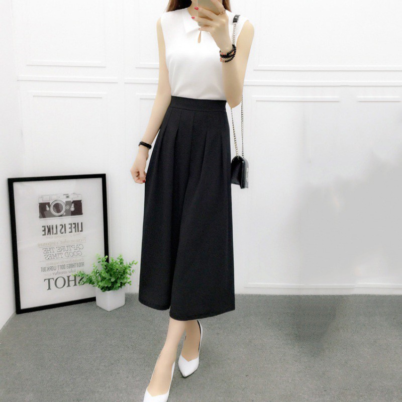 Quần lưng cao ống rộng thời trang cho nữ | BigBuy360 - bigbuy360.vn