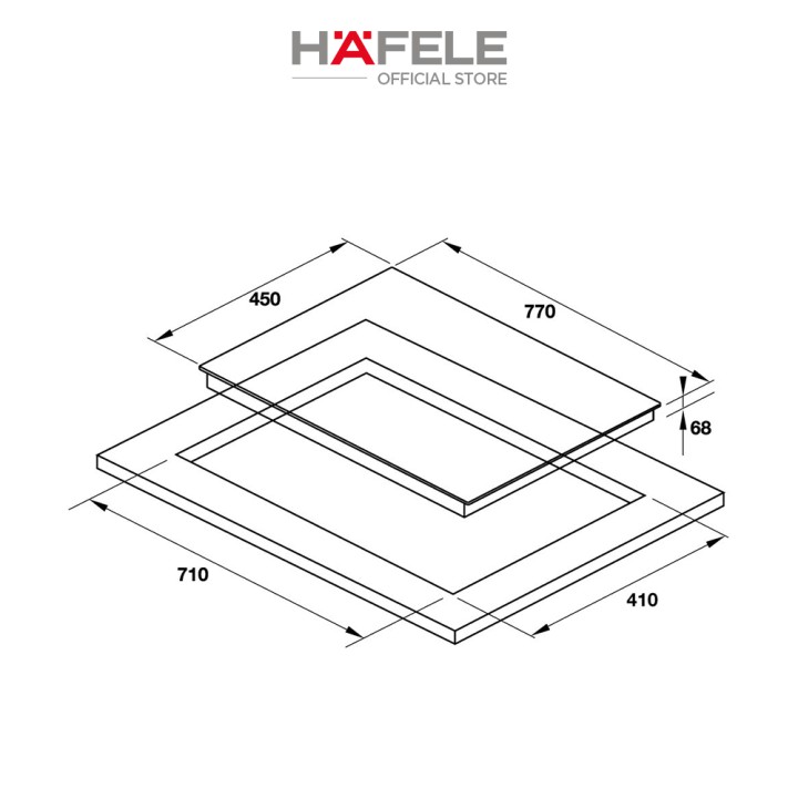 Bếp Từ 2 Vùng Nấu HAFELE HC-I772D - 536.61.645 Xuất Xứ Châu Âu